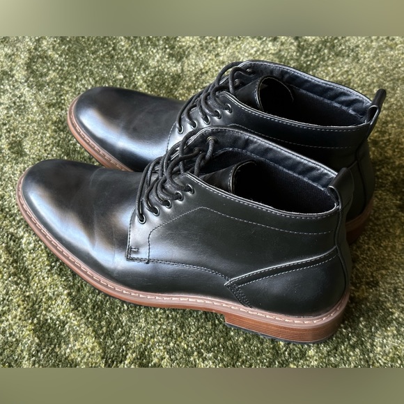 NEW Men\'s Perry Ellis Portfolio Black Dress Shoes Size 11